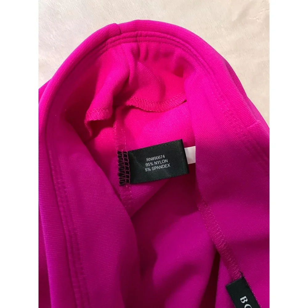 Boston Proper Beyond Travel Skort Fuchsia Pink Wrap Front Size M NEW